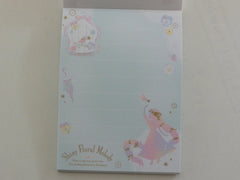 Cute Kawaii Q-lia Shiny Floral Melody Princess Fairy Tale Mini Notepad / Memo Pad - Stationery Design Writing Collection
