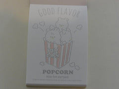 Cute Kawaii Q-Lia Popcorn Food theme Mini Notepad / Memo Pad - Stationery Design Writing Collection