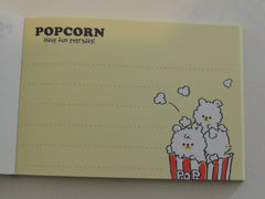 Cute Kawaii Q-Lia Popcorn Food theme Mini Notepad / Memo Pad - Stationery Design Writing Collection