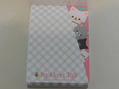 Cute Kawaii Q-Lia Cat Puppies Mini Notepad / Memo Pad - Stationery Design Writing Collection