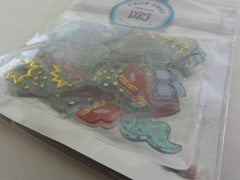 Cute Kawaii Crux Candy Drop Style Flake Stickers Sack - Happy Party Love - for Journal Planner Agenda Craft Scrapbook