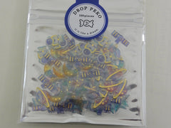 Cute Kawaii Crux Candy Drop Style Flake Stickers Sack - Astronaut Space Star - for Journal Planner Agenda Craft Scrapbook