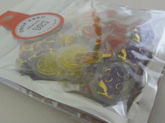 Cute Kawaii Crux Candy Drop Style Flake Stickers Sack - Grape Apple Fruit Drink Summer - for Journal Planner Agenda Craft Scrapbook