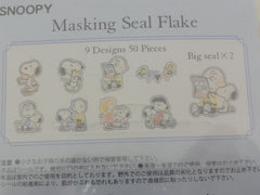 Cute Kawaii Kamio Peanuts Snoopy Stickers Sack - H - Collectible Planner Journal Scrapbooking