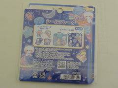 Cute Kawaii Kamio Cat Sweet Galaxy Cafe Flake Stickers Sack - for Journal Planner Craft Scrapbook Agenda