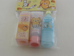 Cute Kawaii San-X CorocorocoroNya Warm Bread Cat Pencil Caps - C
