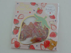 Cute Kawaii San-X Rilakkuma Bear Drop Seal Bits Style Flake Stickers Sack - F - for Journal Planner Agenda Craft Scrapbooking Collectible