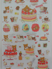 Cute Kawaii San-X Rilakkuma Strawberry Bakery Sticker Sheet - A - Collectible Journal Planner Craft Scrapbook Decorate