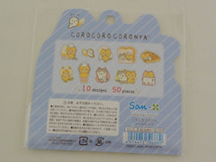 Kawaii Cute San-X CorocorocoroNya Cat Flake Stickers Sack - B - Collectible for Journal Agenda Planner Craft Scrapbook