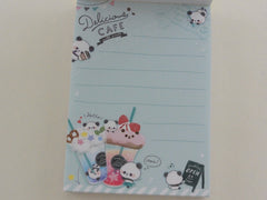 Kawaii Cute Q-Lia Delicious Cafe with Panda Mini Notepad / Memo Pad - Stationery Design Writing Collection