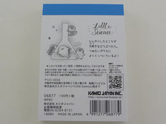 Cute Kawaii Kamio Little Science Penguin and Seal Mini Notepad / Memo Pad - Stationery Design Writing Collection