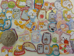 Cute Kawaii Hamster Hedgehog Squirrel Flake Stickers - 38 pcs - for Craft Journal Planner