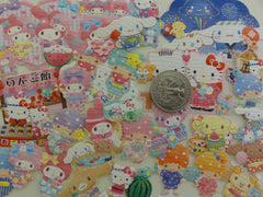 Cute Kawaii Sanrio Characters Hello Kitty My Melody Little Twin Stars Cinnamoroll Flake Sack Stickers - 40 pcs - 2018 A