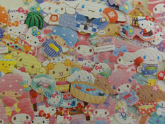 Cute Kawaii Sanrio Characters Hello Kitty My Melody Little Twin Stars Cinnamoroll Flake Sack Stickers - 40 pcs - 2018 A