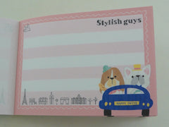 Cute Kawaii Crux Dog Stylish Guys Mini Notepad / Memo Pad - Stationery Design Writing Collection