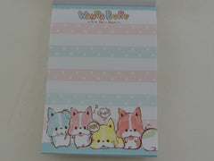 Cute Kawaii Crux Wanda Buru Dog Puppies Mini Notepad / Memo Pad - Stationery Design Writing Collection