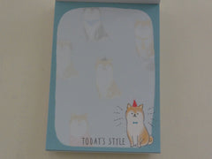 z Cute Kawaii Crux Dog Today's Style Mini Notepad / Memo Pad - Stationery Design Writing Collection