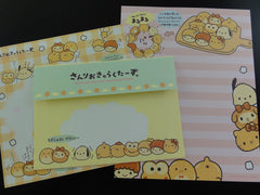 Cute Kawaii Sanrio Characters Hello Kitty My Melody Little Twin Stars Purin Pochacco Bread Buns Letter Set - Rare - Collectible Stationery