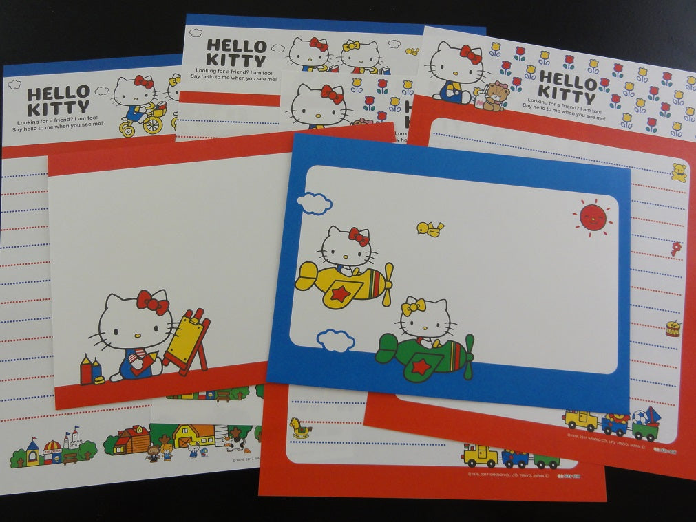 Cute Kawaii Hello Kitty Letter Sets - Writing Paper Envelope Stationery