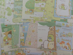 Cute Kawaii San-X Sumikko Gurashi Green Nature Clover theme Letter Writing Paper + Envelope Stationery Theme Set