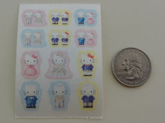 Cute Kawaii Sanrio Hello Kitty Small Sticker Sheet 2002 - Vintage - Scrapbooking Journal Planner Collectible