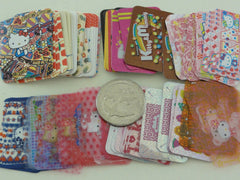 z Cute Kawaii Sanrio Hello Kitty Pack-O-Stickers Flake Sticker Sack - Vintage Collectible