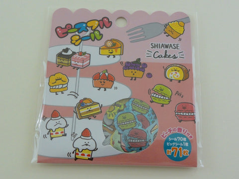 Cute Kawaii Mind Wave Sweet Cakes Flake Stickers Sack - for Journal Agenda Planner Scrapbooking Craft