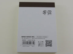 Cute Kawaii Mind Wave Hedgehog Garden Time Mini Notepad / Memo Pad - Stationery Design Writing Collection