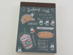 Cute Kawaii Mind Wave Bakery Cafe bear Mini Notepad / Memo Pad - Stationery Design Writing Collection