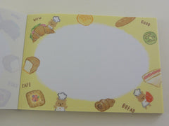Cute Kawaii Mind Wave Bakery Cafe bear Mini Notepad / Memo Pad - Stationery Design Writing Collection