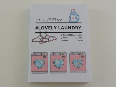 Cute Kawaii Kamio Lovely Laundry Mini Notepad / Memo Pad - Stationery Design Writing Collection