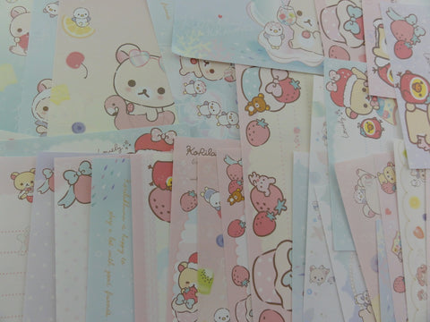 z San-X Korilakkuma Rilakkuma Bear Memo Note Paper Set - for Writing Stationery Scrapbook Art Craft Penpal