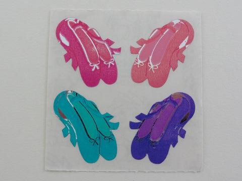 Sandylion Ballet Shoes Shiny Sticker Sheet / Module - Vintage & Collectible
