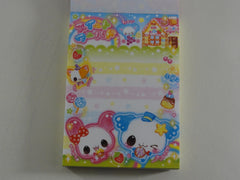 z Cute Kawaii Kamio Fruity Sweet Donut Bakery Animal Mini Notepad / Memo Pad - Vintage Rare Collectible - Stationery Design Writing