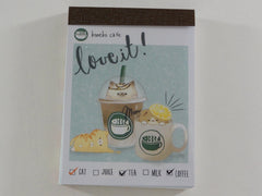 Cute Kawaii Crux Koneko Cafe Cat Love It Mini Notepad / Memo Pad - A - Stationery Design Writing Collection
