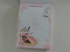 Cute Kawaii Crux Melty Cafe Frappe Donut Mini Notepad / Memo Pad - A - Stationery Design Writing Collection