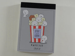 Cute Kawaii Crux Popcorn Wanchan Snack Dog Mini Notepad / Memo Pad - Stationery Design Writing Collection
