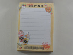 Cute Kawaii Crux Melty Cafe Frappe Strawberry Waffle Mini Notepad / Memo Pad - B - Stationery Design Writing Collection