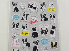 Cute Kawaii Mind Wave Dogs Puppies Bulldog Sticker Sheet - for Journal Planner Craft