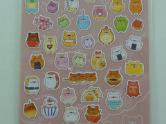 Cute Kawaii Mind Wave Beary Food Fruits Vegetables and Drinks Sticker Sheet - for Journal Planner Craft