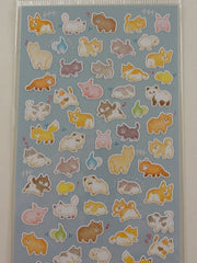 Cute Kawaii Mind Wave Dog Cat Bear Bird Pig Racoon Fox Panda Hamsters Llama Sticker Sheet - for Journal Planner Craft