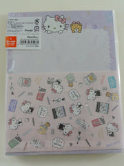 Cute Kawaii Hello Kitty Sweets Snacks Letter Set Pack - Stationery Writing Paper Envelope Penpal