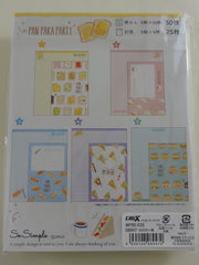 Cute Kawaii Crux Bread Breakfast Pan Letter Set Pack - Stationery Writing Paper Penpal