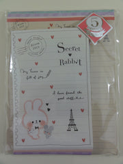 Cute Kawaii Kamio Secret Rabbit Letter Set Pack - Stationery Writing Paper Penpal