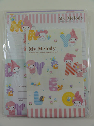 Cute Kawaii Sanrio My Melody Letter Set Pack - Stationery Penpal Writing Paper Envelope