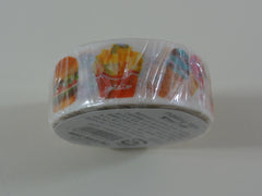 Cute Kawaii Mind Wave Foodies Washi / Masking Deco Tape - D - Burger Hotdog Fries Ice Cream - for Scrapbooking Journal Planner Craft