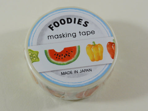 Cute Kawaii MW Foodies Washi / Masking Deco Tape - C - Fruits and Vegetables - for Scrapbooking Journal Planner Craft