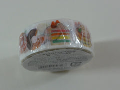 Cute Kawaii Mind Wave Foodies Washi / Masking Deco Tape - B - Sweet Cookies Cake Cupcakes Donut - for Scrapbooking Journal Planner Craft
