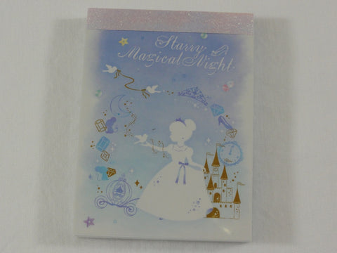 Cute Kawaii Q-Lia Fairy Tale Princess Cinderella Starry Magical Night Mini Notepad / Memo Pad - Stationery Designer Writing Paper