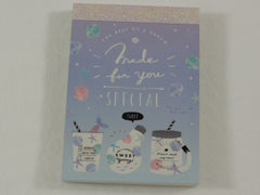 Cute Kawaii Kamio Beach Sea Shell Drink Party Mini Notepad / Memo Pad - Stationery Designer Writing Paper Collection